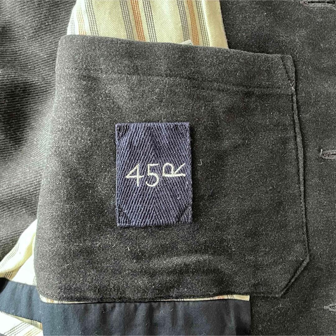 5497【美品】45R　フランネルの908オール スタンドカラージャケット