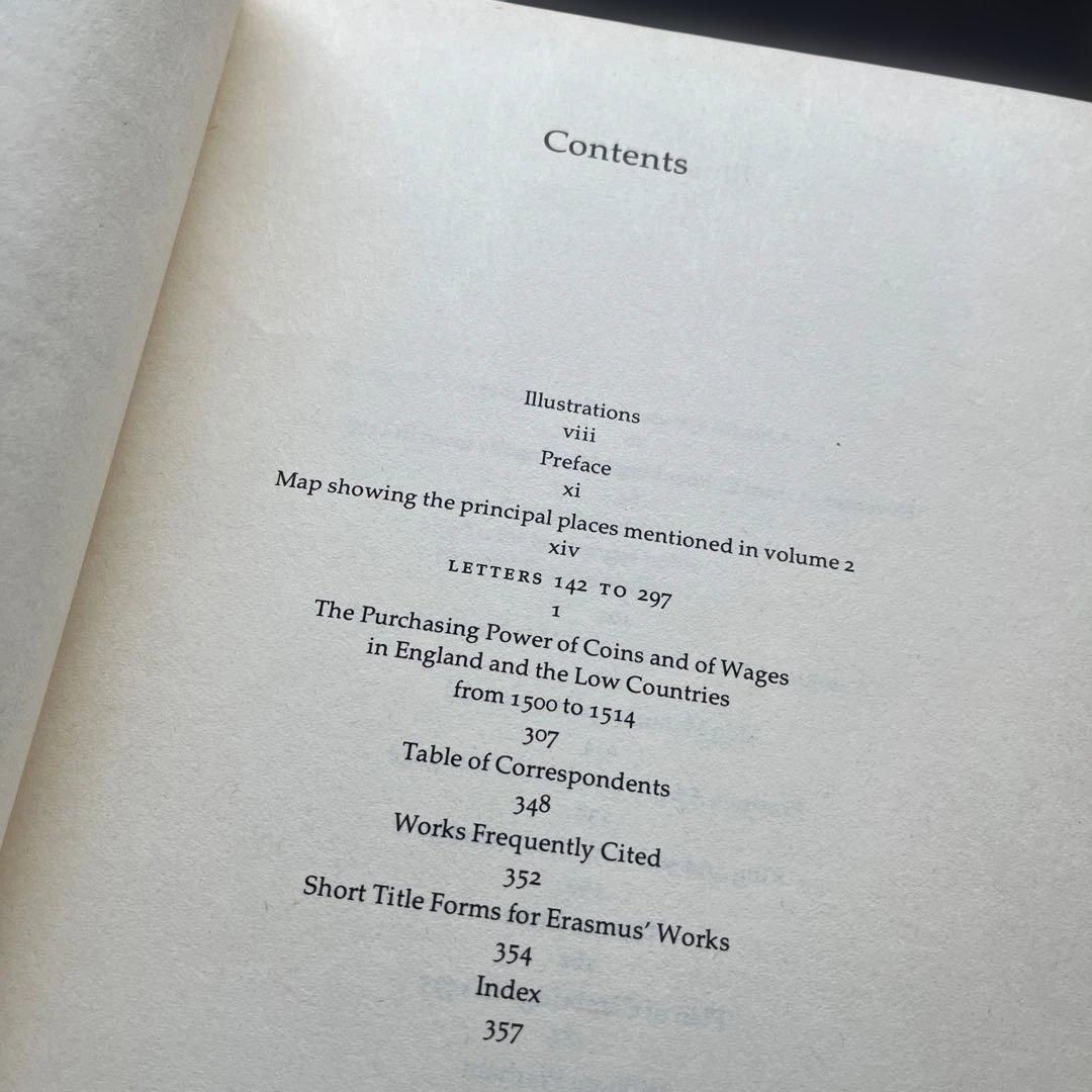 【英語本】　エラスムスの往復書簡 全４巻
