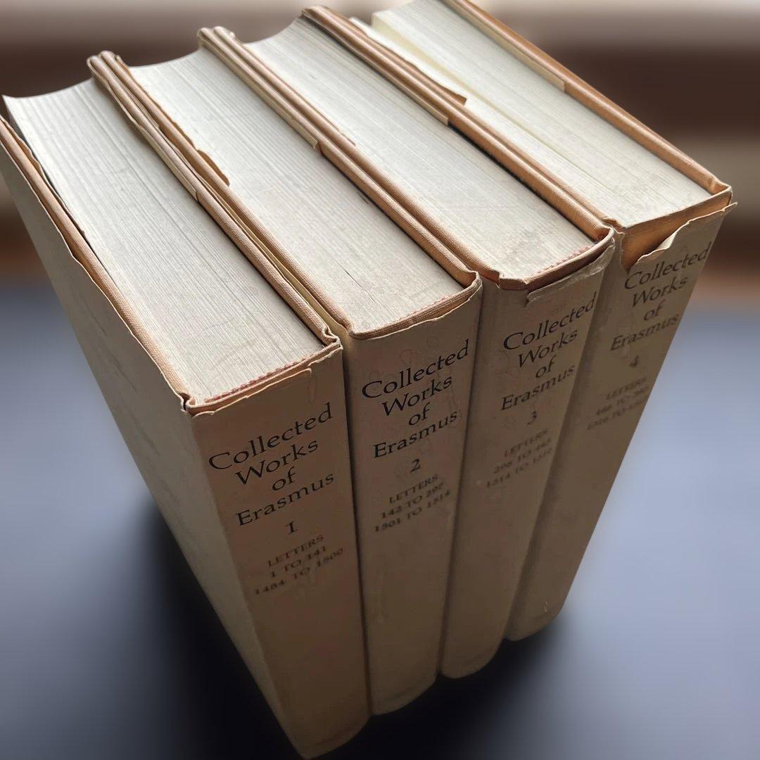 【英語本】　エラスムスの往復書簡 全４巻