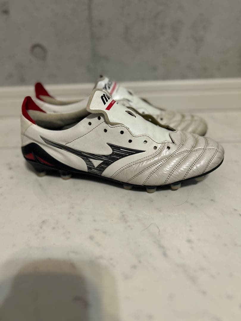 Mizuno モレリア サッカーシューズ スパイク ホワイト/レッド