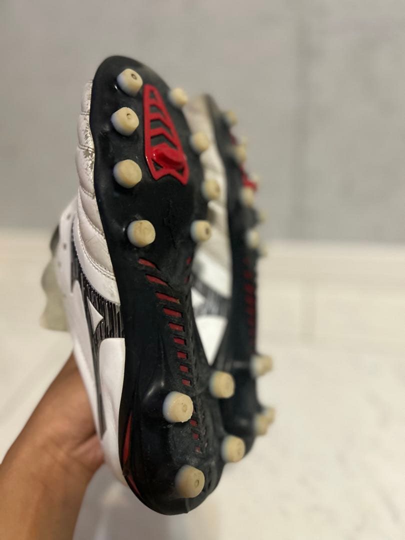Mizuno モレリア サッカーシューズ スパイク ホワイト/レッド