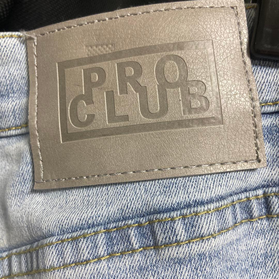 PRO CLUB ワイドレッグデニムパンツ