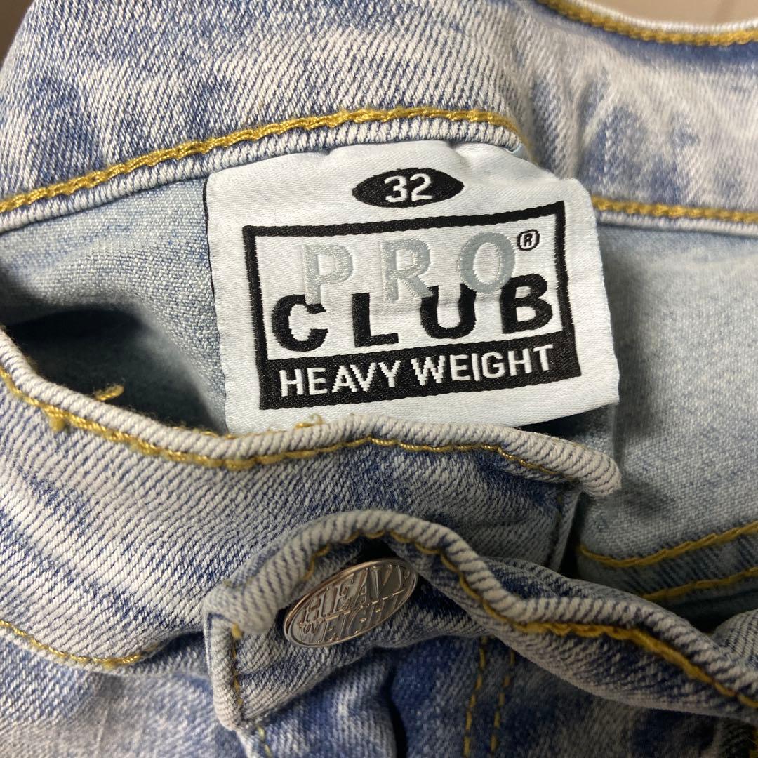 PRO CLUB ワイドレッグデニムパンツ