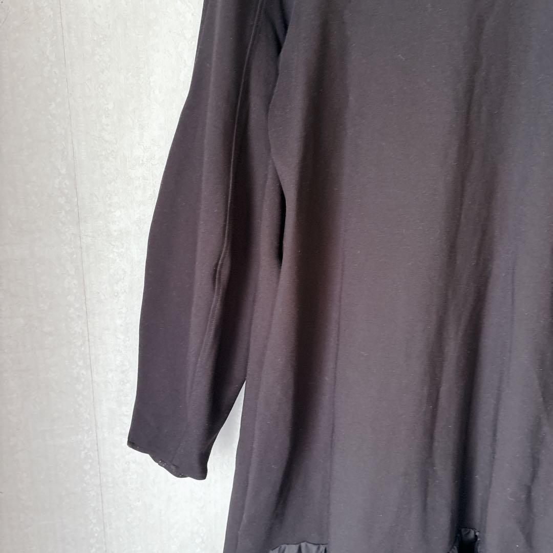 【極美品】HeRIN.CYE Ponte op 異素材ドッキングワンピース 黒