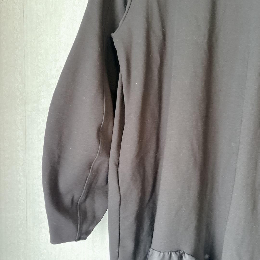 【極美品】HeRIN.CYE Ponte op 異素材ドッキングワンピース 黒