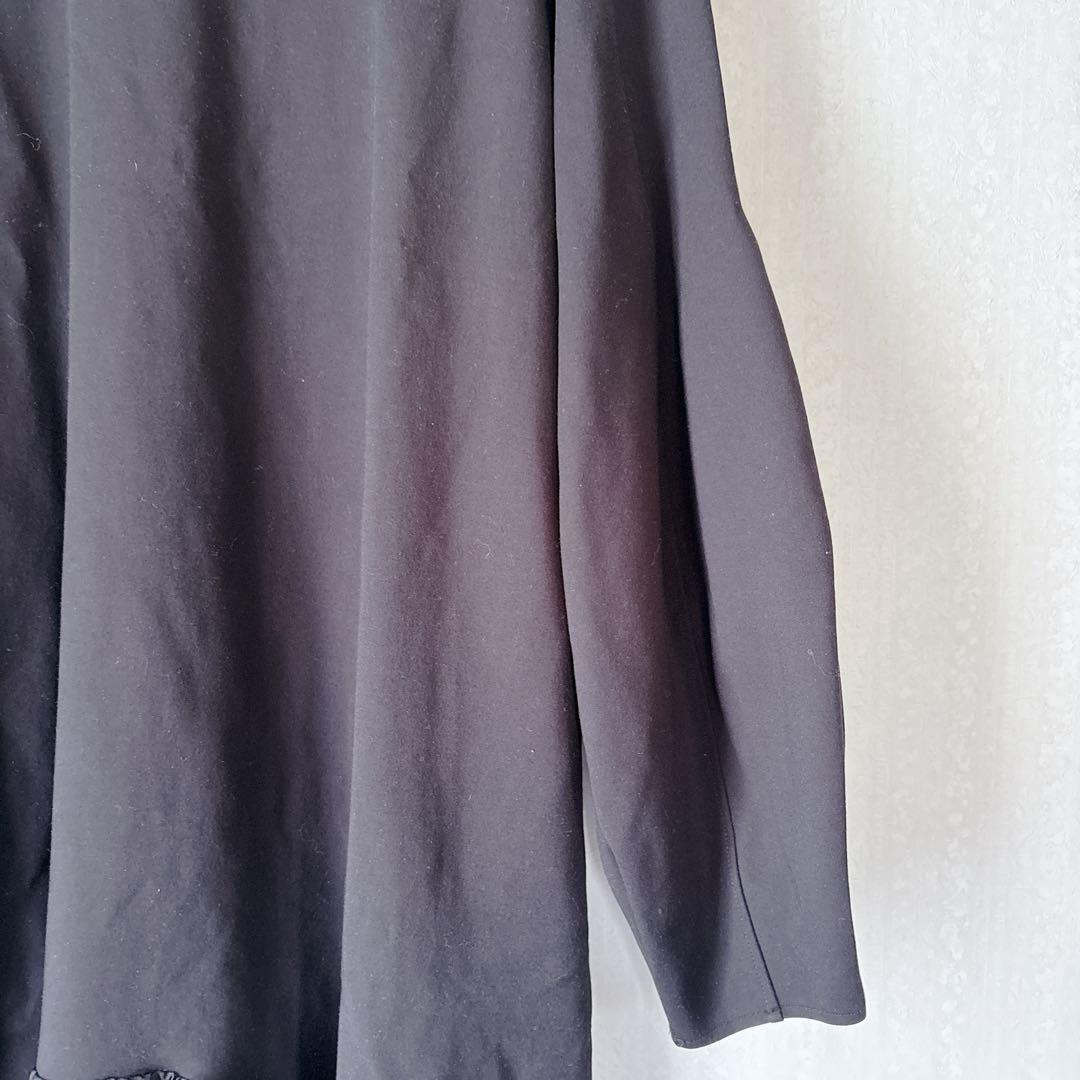 【極美品】HeRIN.CYE Ponte op 異素材ドッキングワンピース 黒
