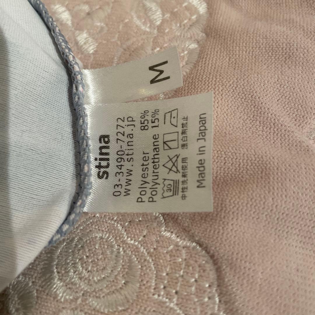 stina フラワープリントレオタード ブラウン　M size
