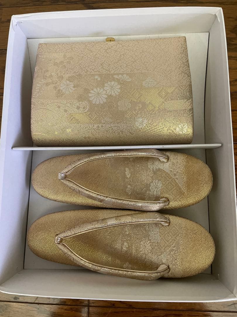 伊と忠　和装バッグ　草履　セット