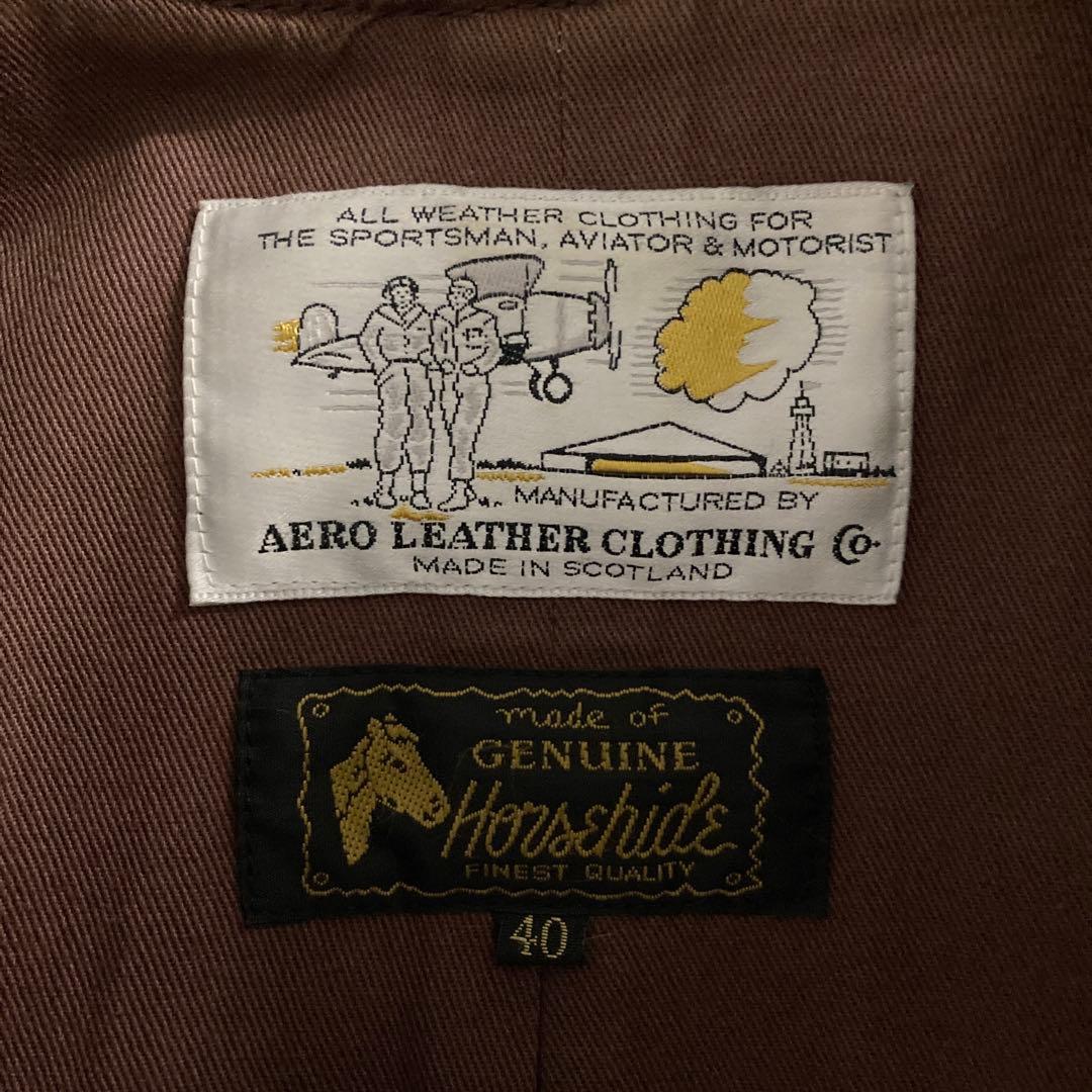 最終 Aero Leather Halfbelt 1930s エアロレザー 40