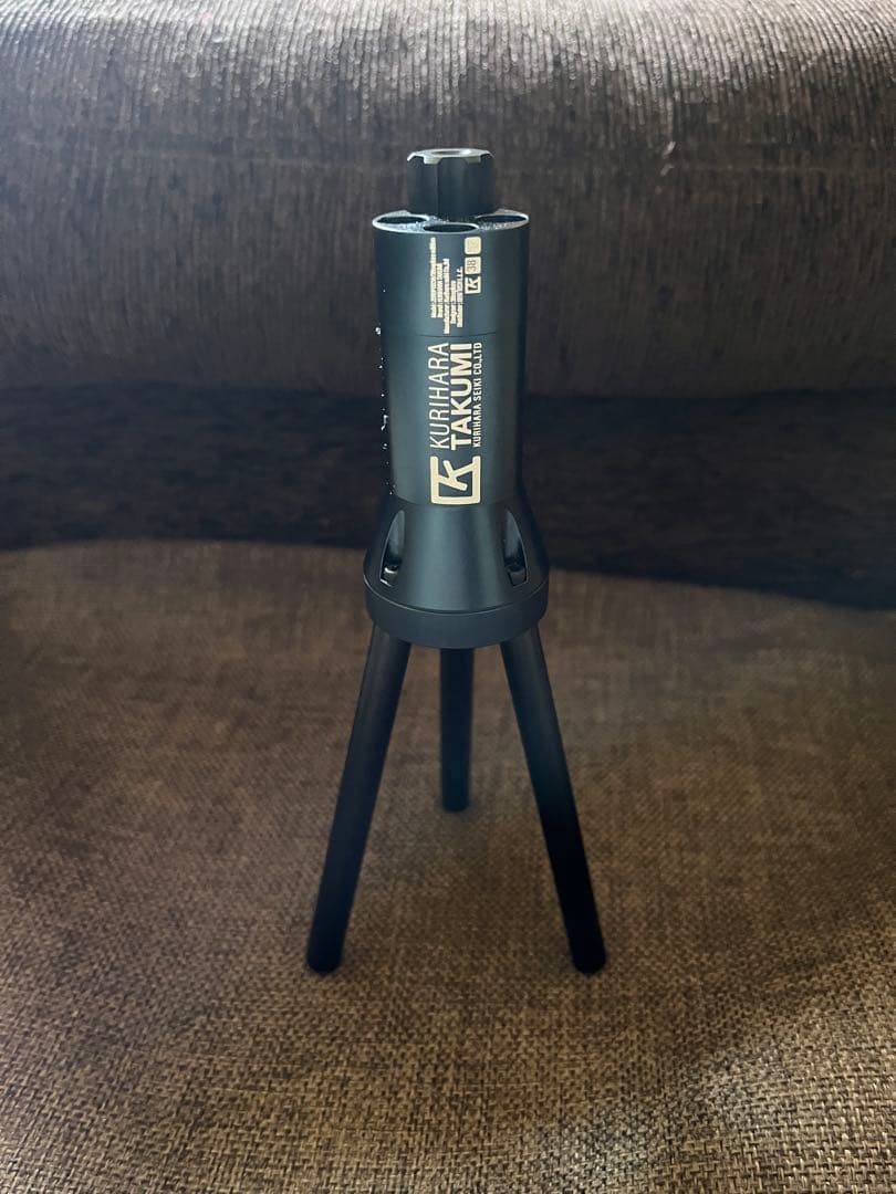 美品　KURIHARA TAKUMI ランタンスタンド 38mm 紺