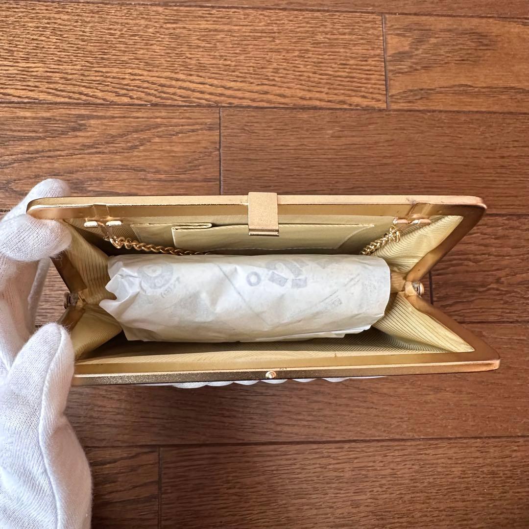 金色の和風バッグと草履セット　着物　和装　礼装