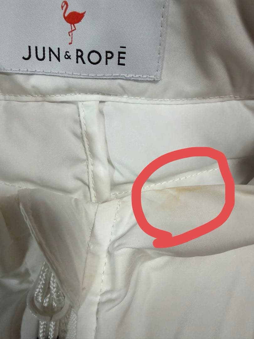 JUN AND ROPE レディース ベスト ホワイト