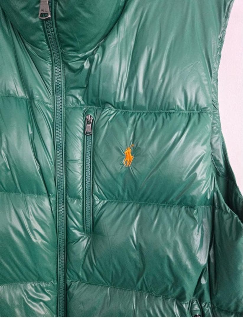 【超美品】Polo Ralph Lauren グリーン ダウンベスト L