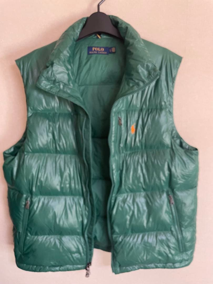 【超美品】Polo Ralph Lauren グリーン ダウンベスト L