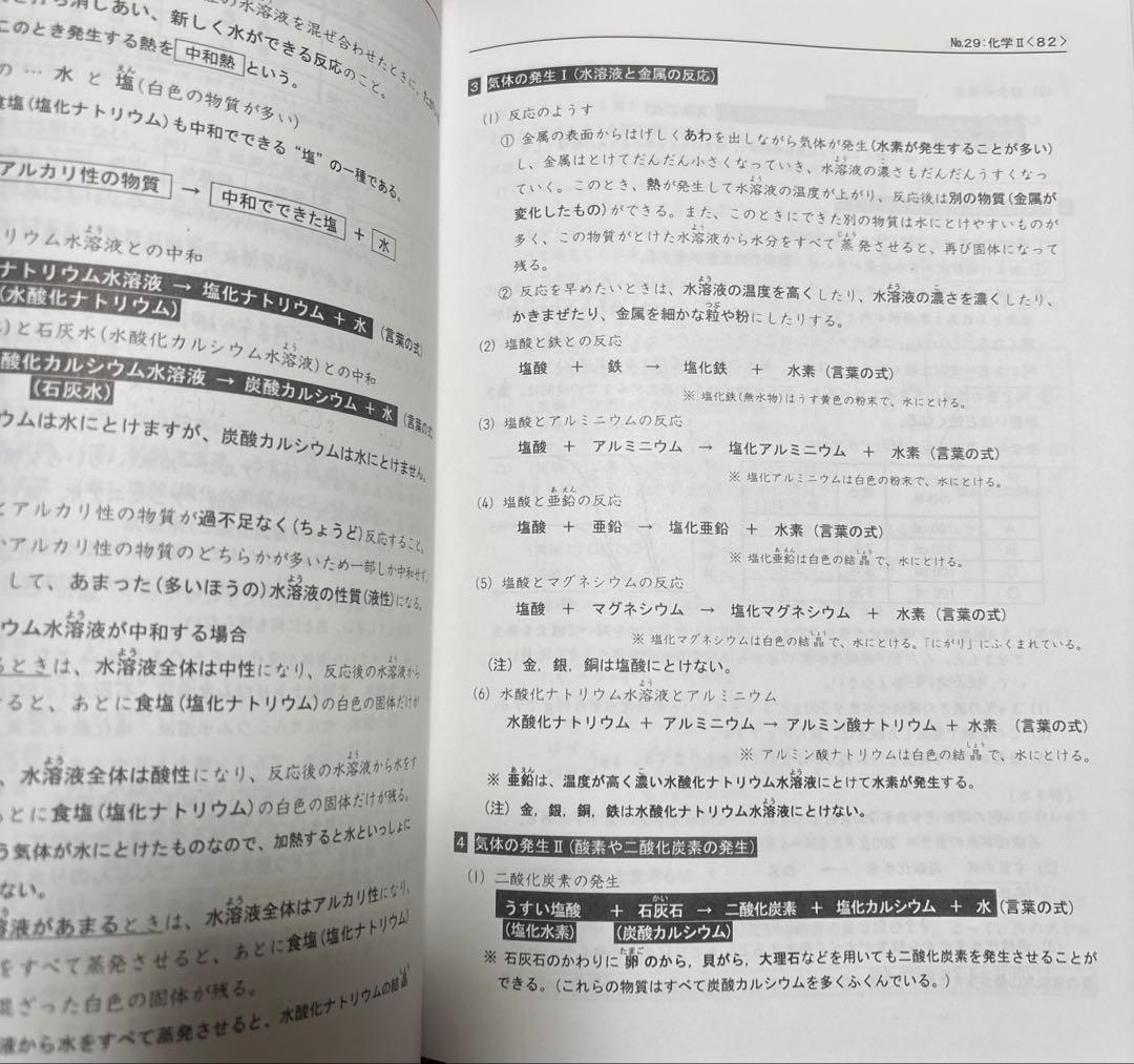 浜学園　6年生 理科 教材セット　一年分