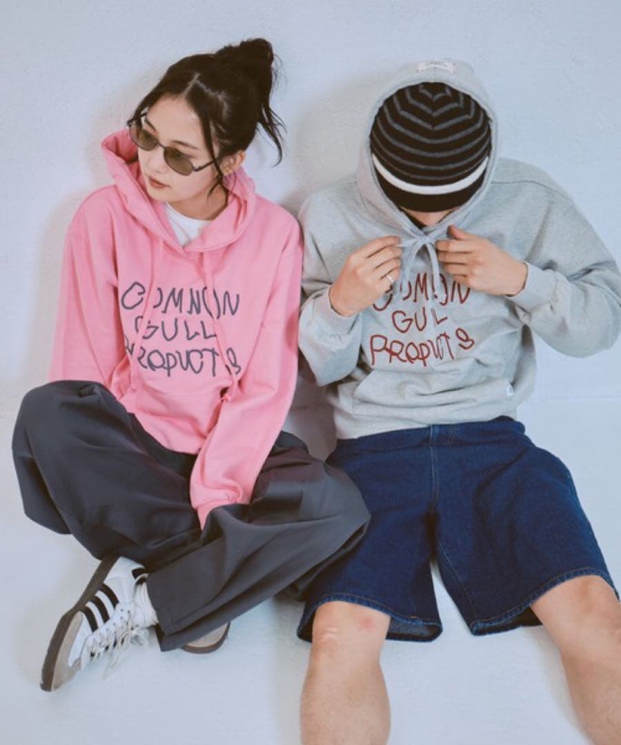 【希少】common gull products ピンク パーカー