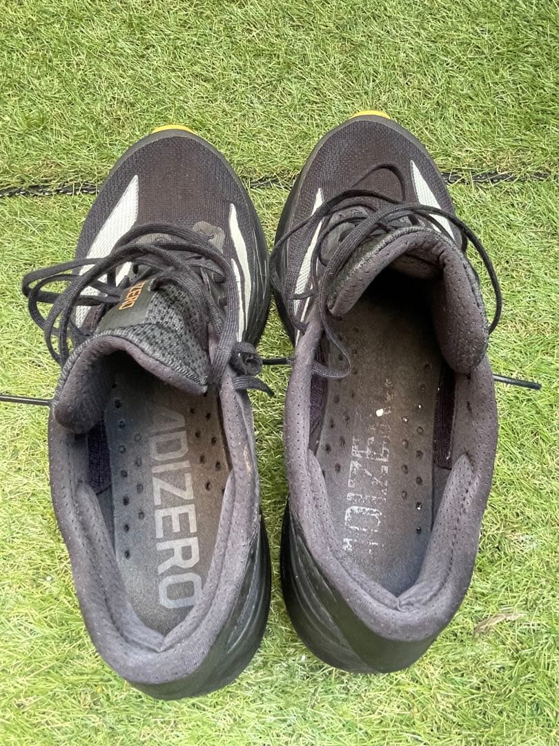 adidas/アディゼロSL2/ブラック&イエロー&ピンク/25.5