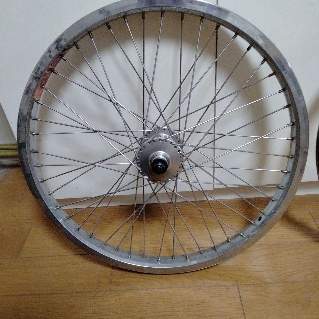 BMX　手組みホイール前後セット　絶版品TNTリボルバーハブ　オールドBMX他