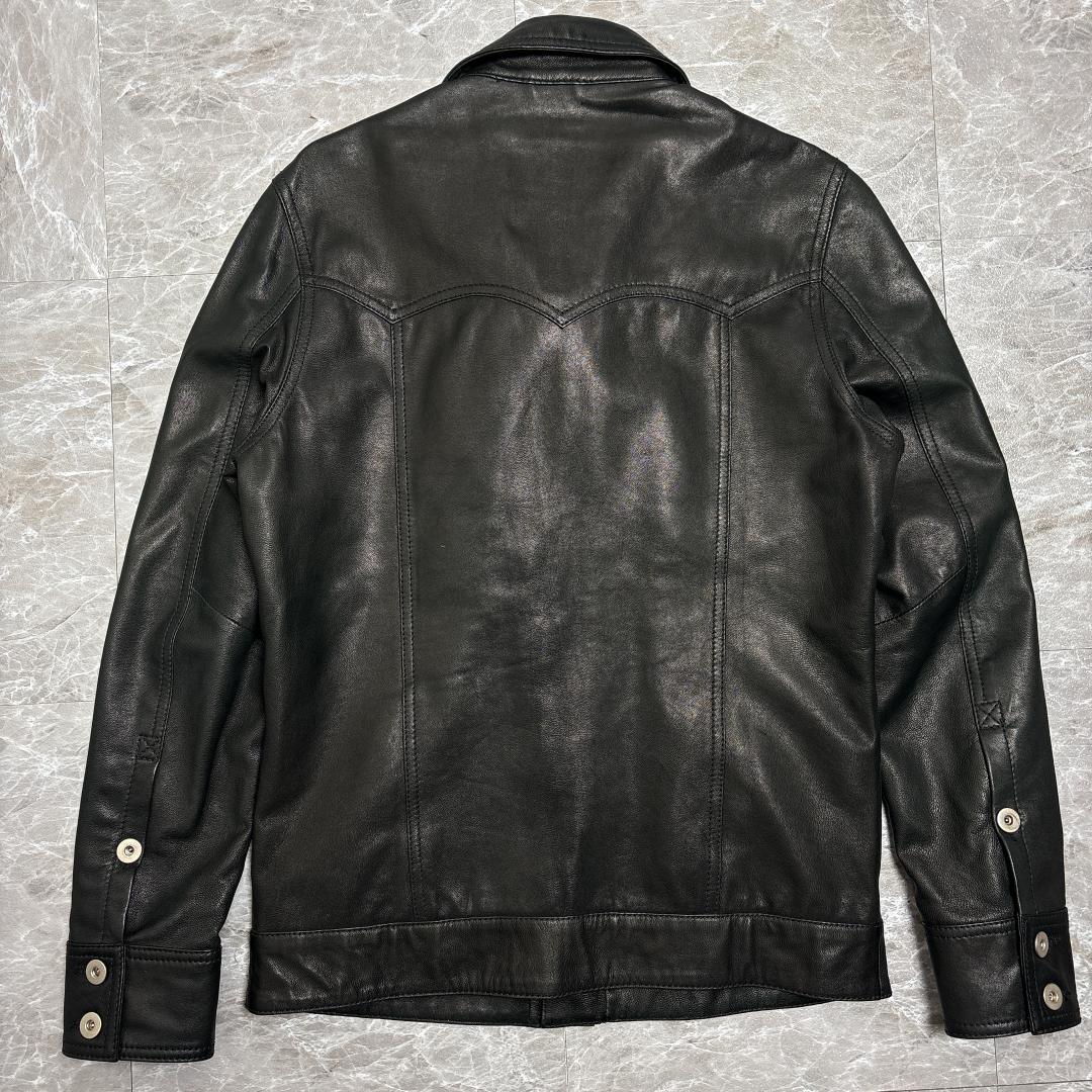 ジャケット・アウター COLLARS leather tracker jacket skull M
