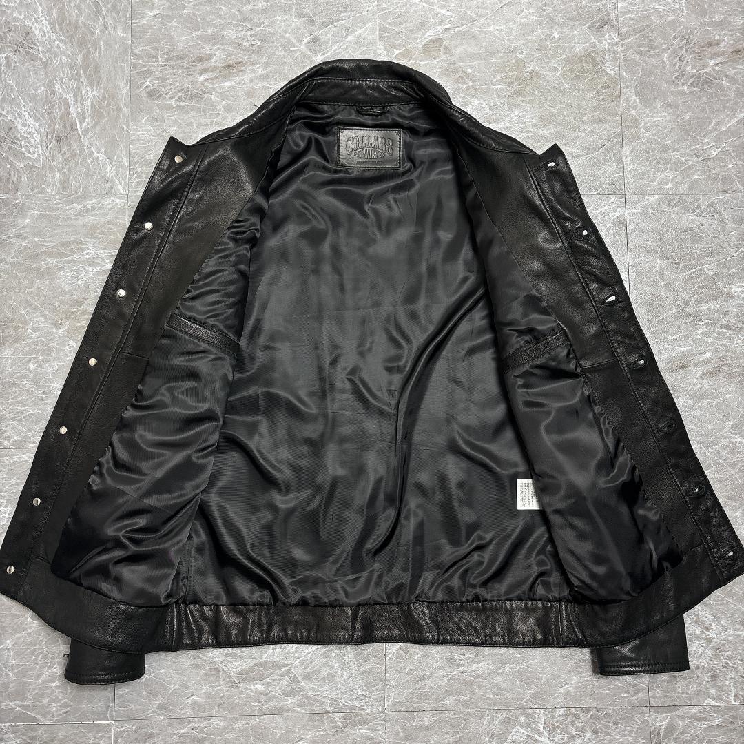 ジャケット・アウター COLLARS leather tracker jacket skull M