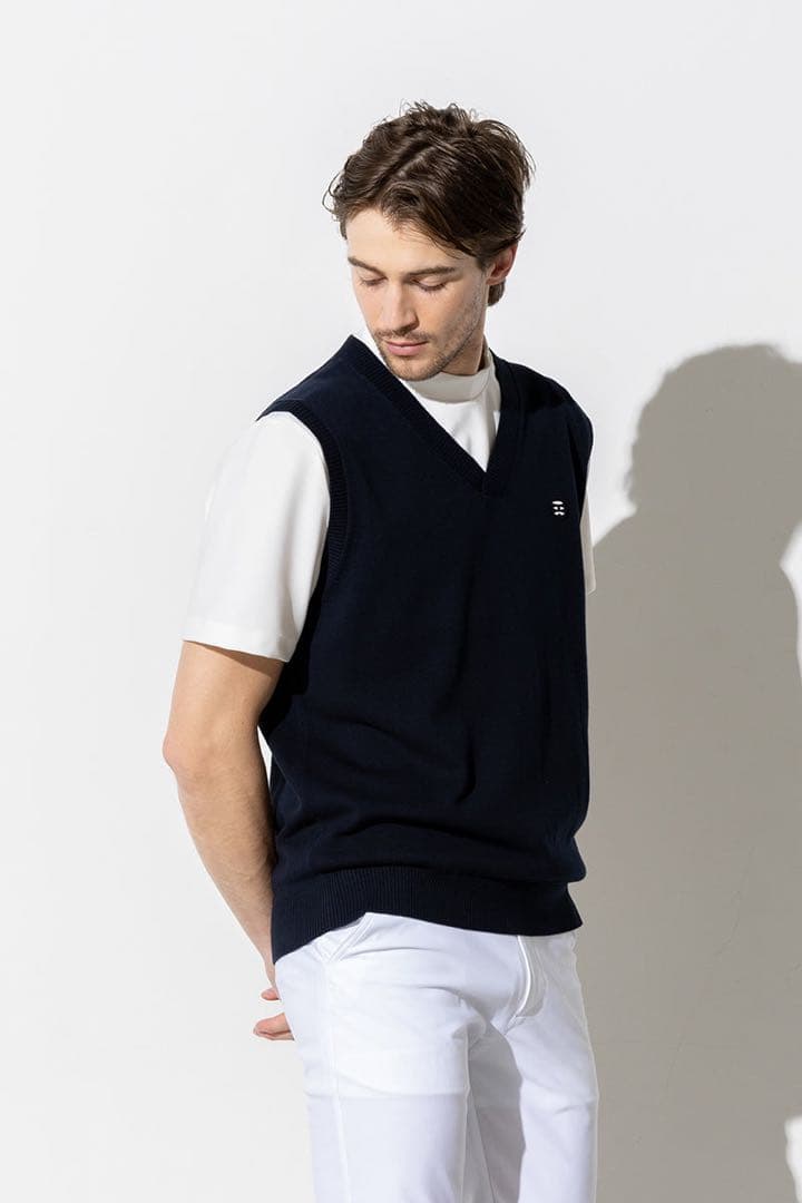 【新品】FIDES GOLFV NECK KNIT VEST ニットベスト