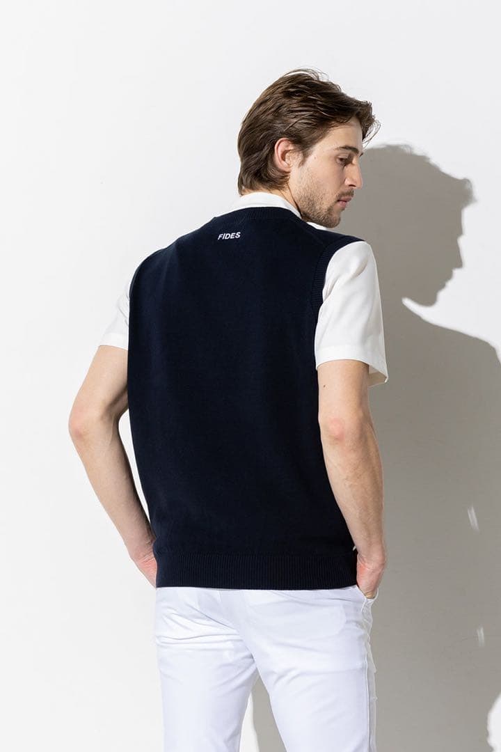 【新品】FIDES GOLFV NECK KNIT VEST ニットベスト