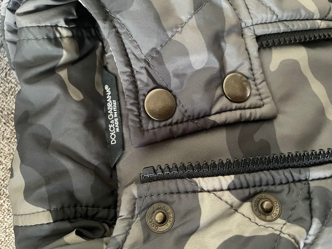 DOLCE&GABBANA カモフラージュ ダウンベスト　44