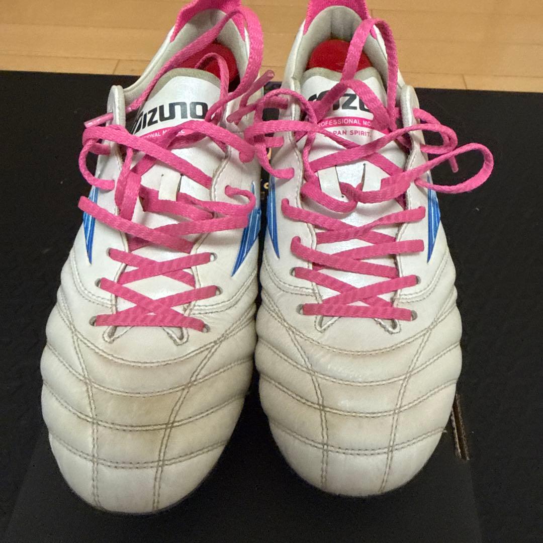 Mizuno Morelia サッカーシューズ ホワイト/ブルー/ピンク