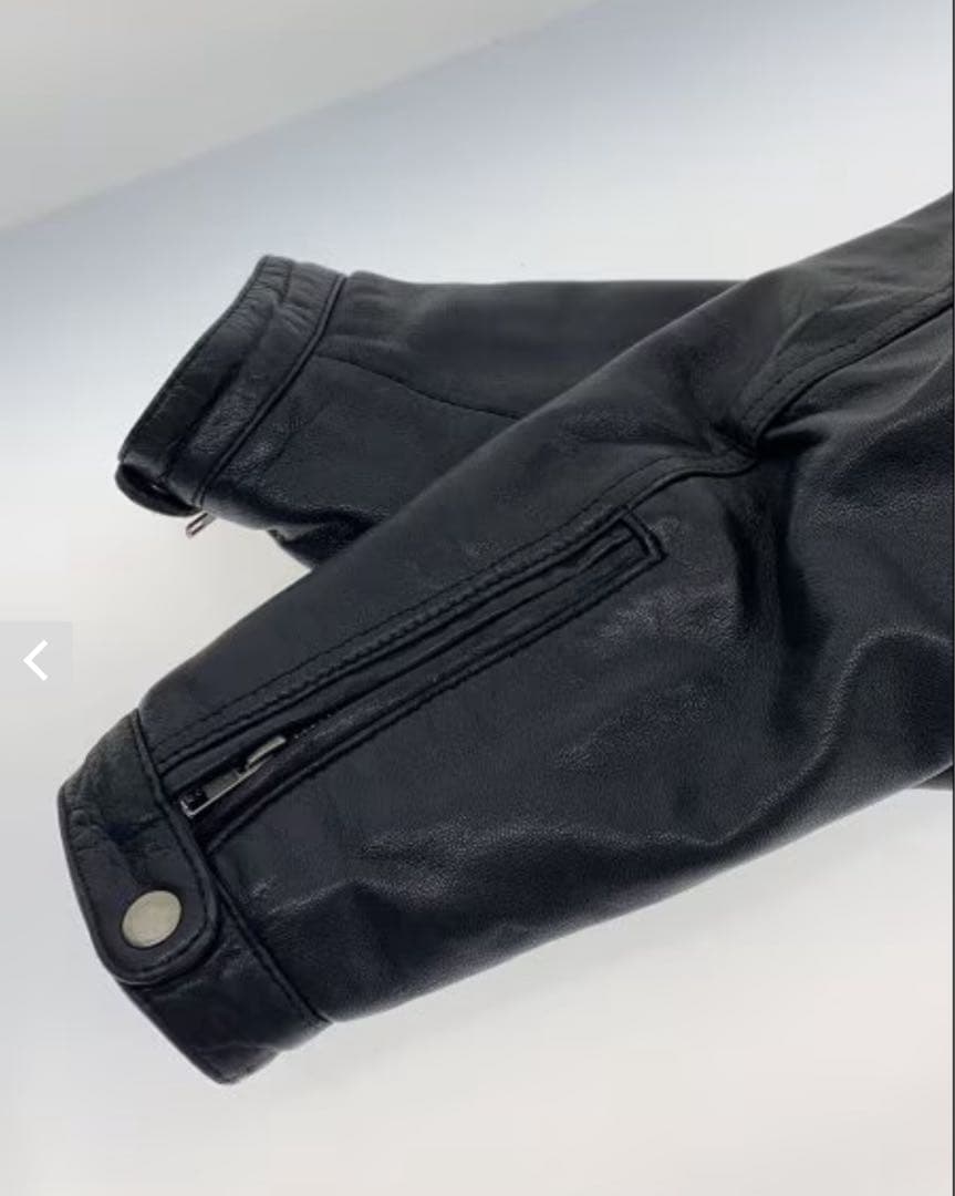 Whet blu ブラック レザーライダースジャケット