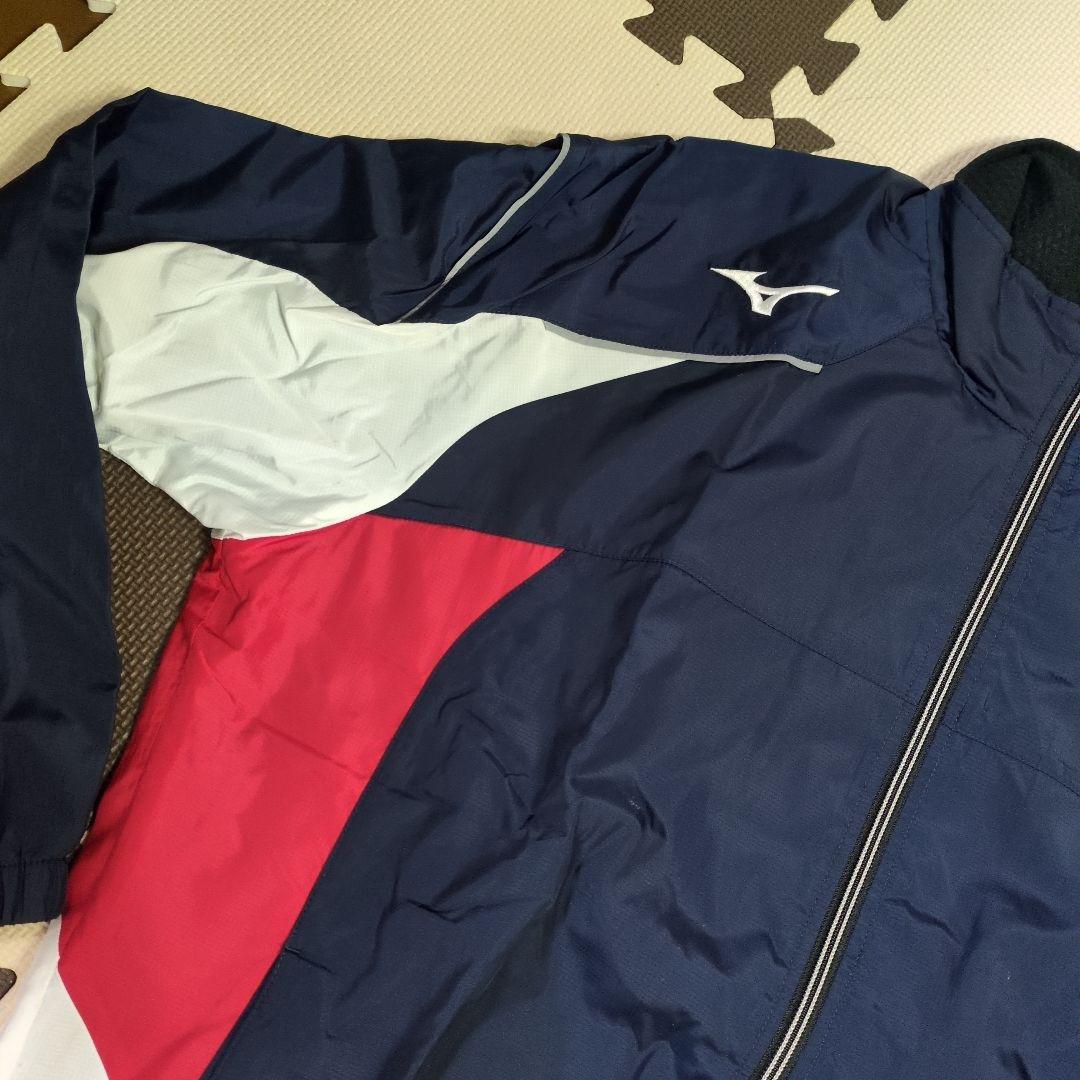 【MIZUNO】【美品】ウィンドブレーカー　上下セット ネイビー　ＸＬ　訳あり