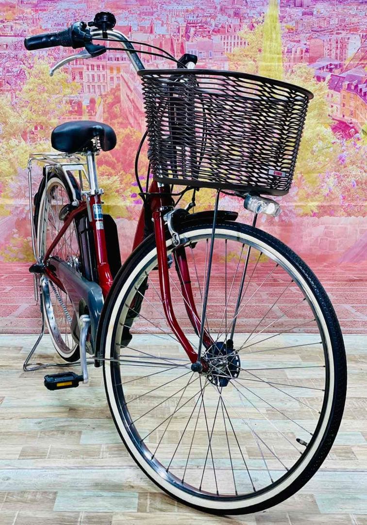 K2925 電動自転車ヤマハ ママチャリ 26インチ パスナチュラ 送料無料