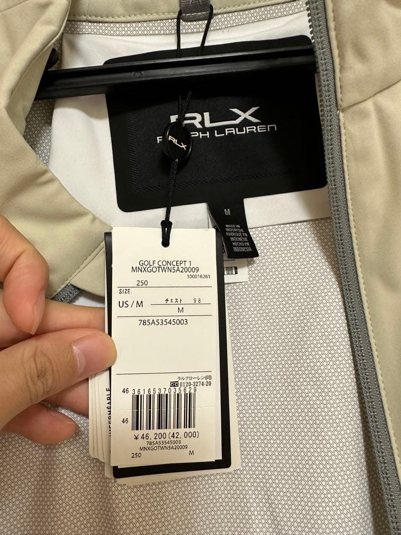 RLX ゴルフ カラーブロック パッカブル ジャケット M ラルフローレン