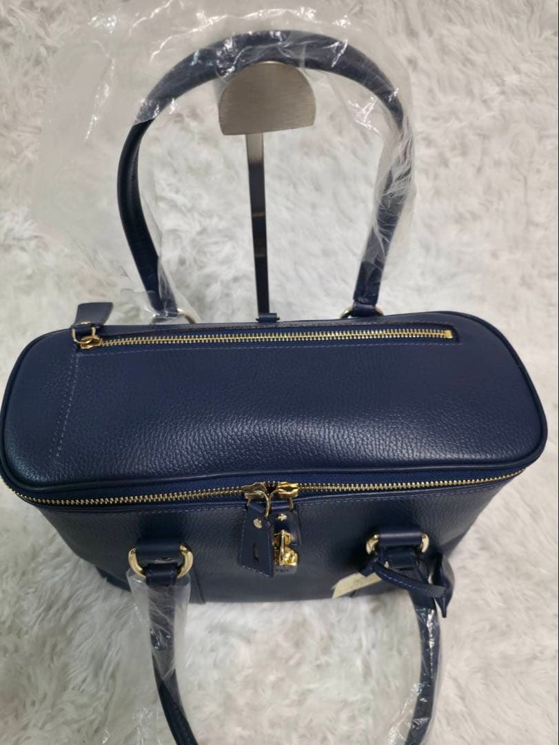キプリス VolVie バギーバッグ 牛革 ネイビー 2WAY新品 日本製 撥水