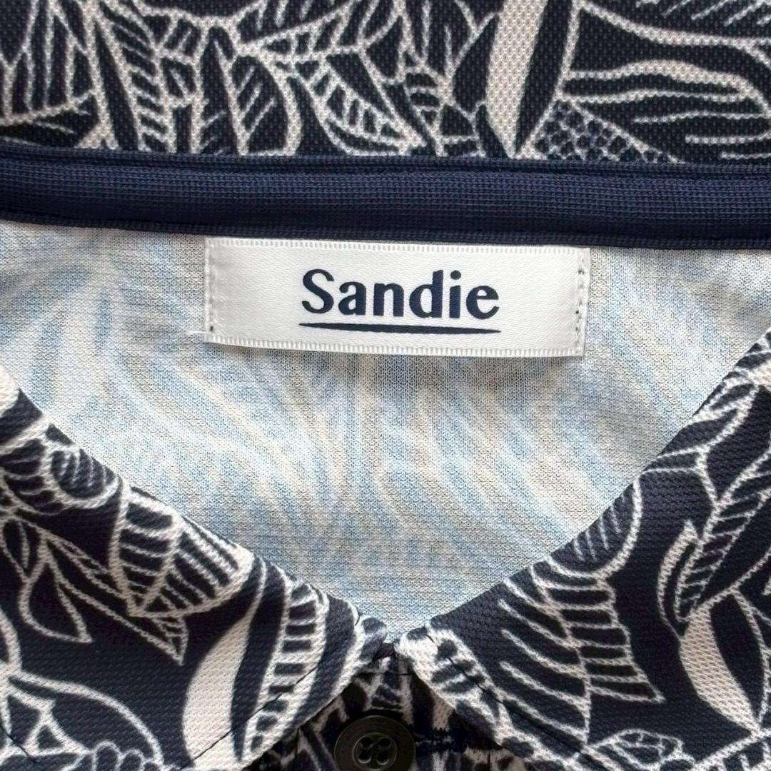 Sandie サンディ ゴルフ シャツ ポロシャツ ネイビー ポリエステル