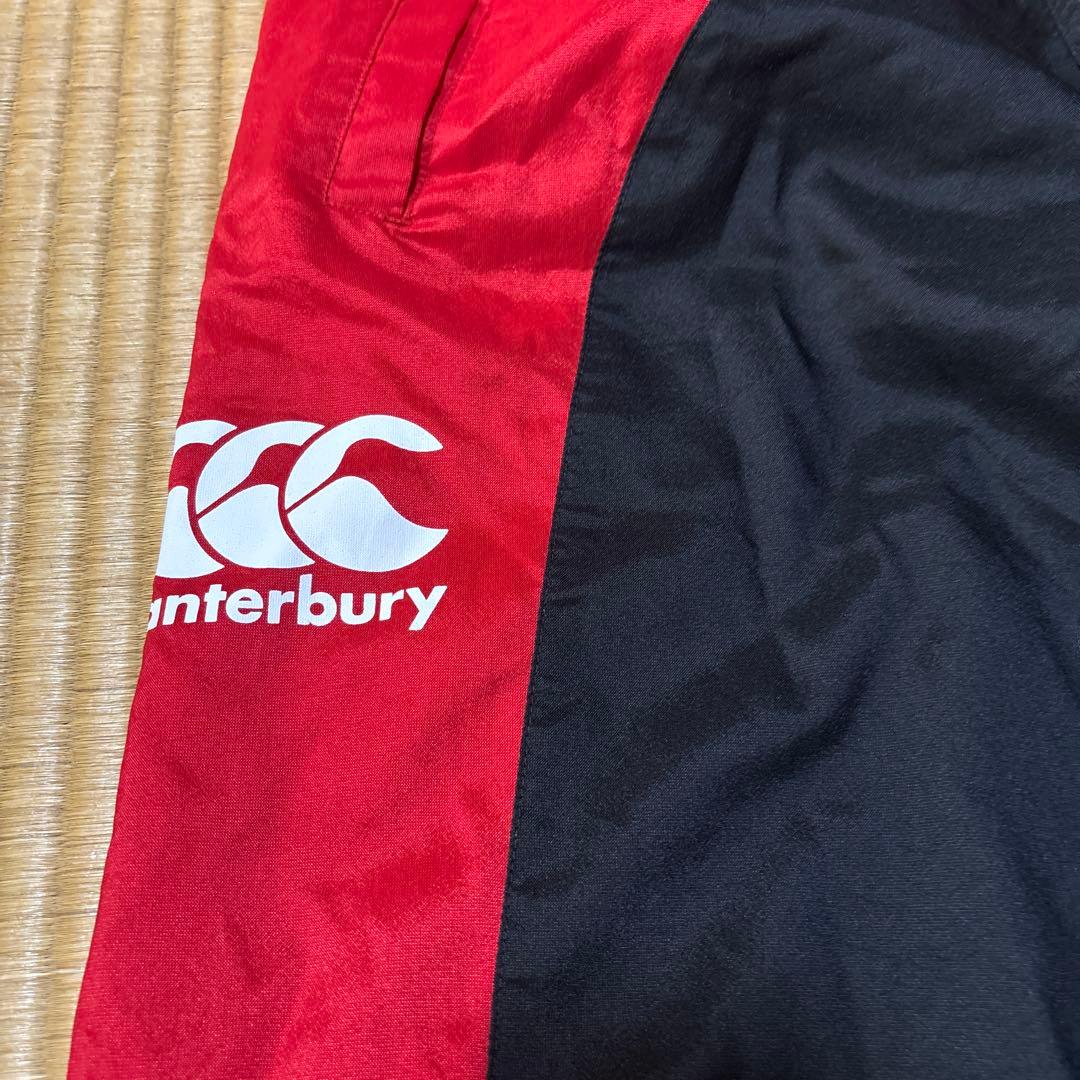 最終値下げ❣️canterbury ジャージ　ウォームアップパンツ 黒/赤ズボン