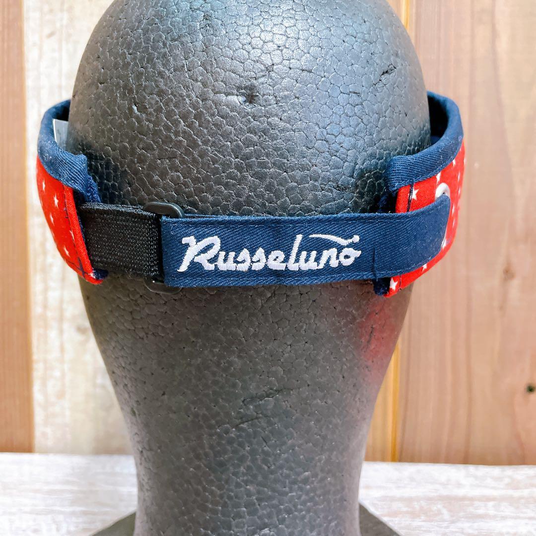 Russeluno ラッセルノ クレイジーパターン ロゴ 総柄 サンバイザー
