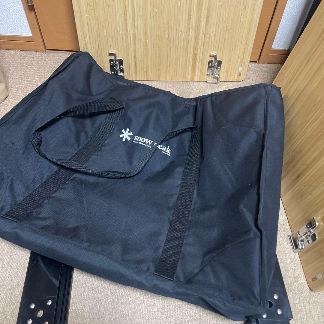 スノーピークIGTショートブラック&マルチテーブルショート2枚、ケース付