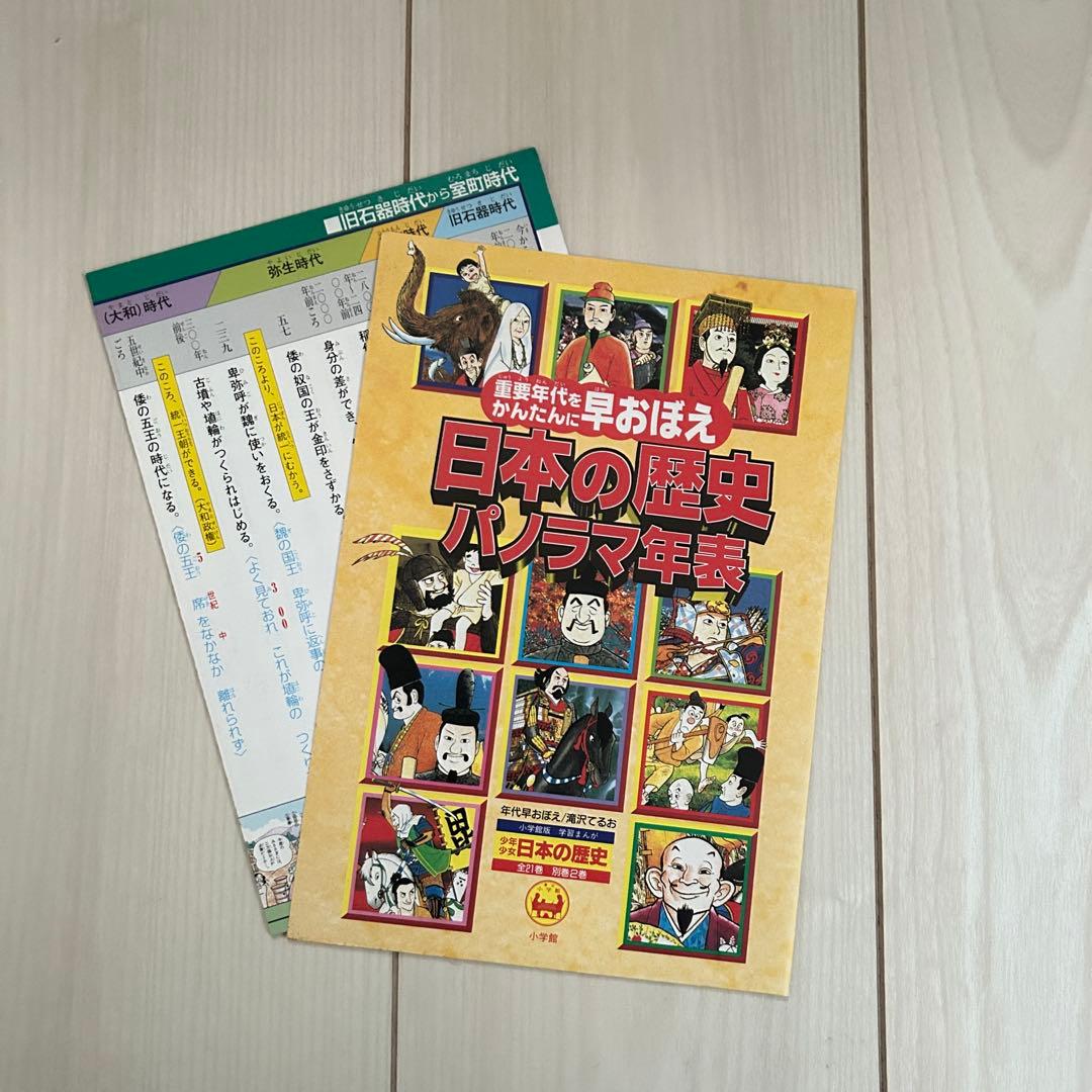 小学館　少年少女学習まんが　 日本の歴史 決定版 全巻セット(年表付き)