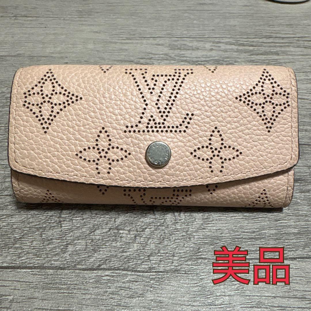 【美品】ルイヴィトン マヒナ マグノリア ミュルティクレ 4 キーケース