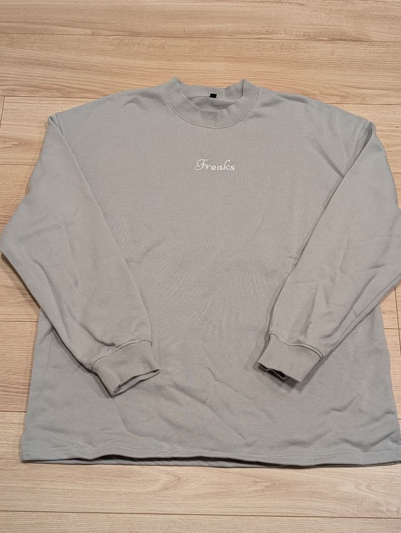 GOLF FREAKS logo sweat shirts グレー L サイズ