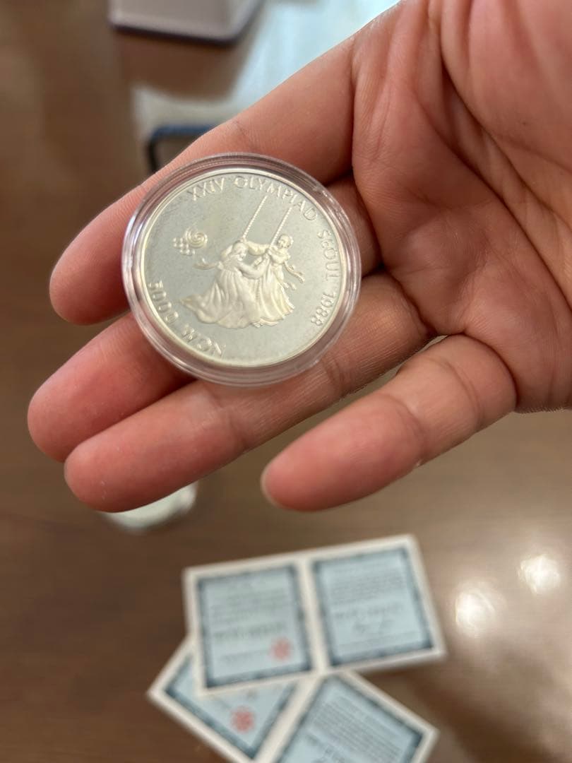 1988年ソウルオリンピック銀貨2枚セット　新体操