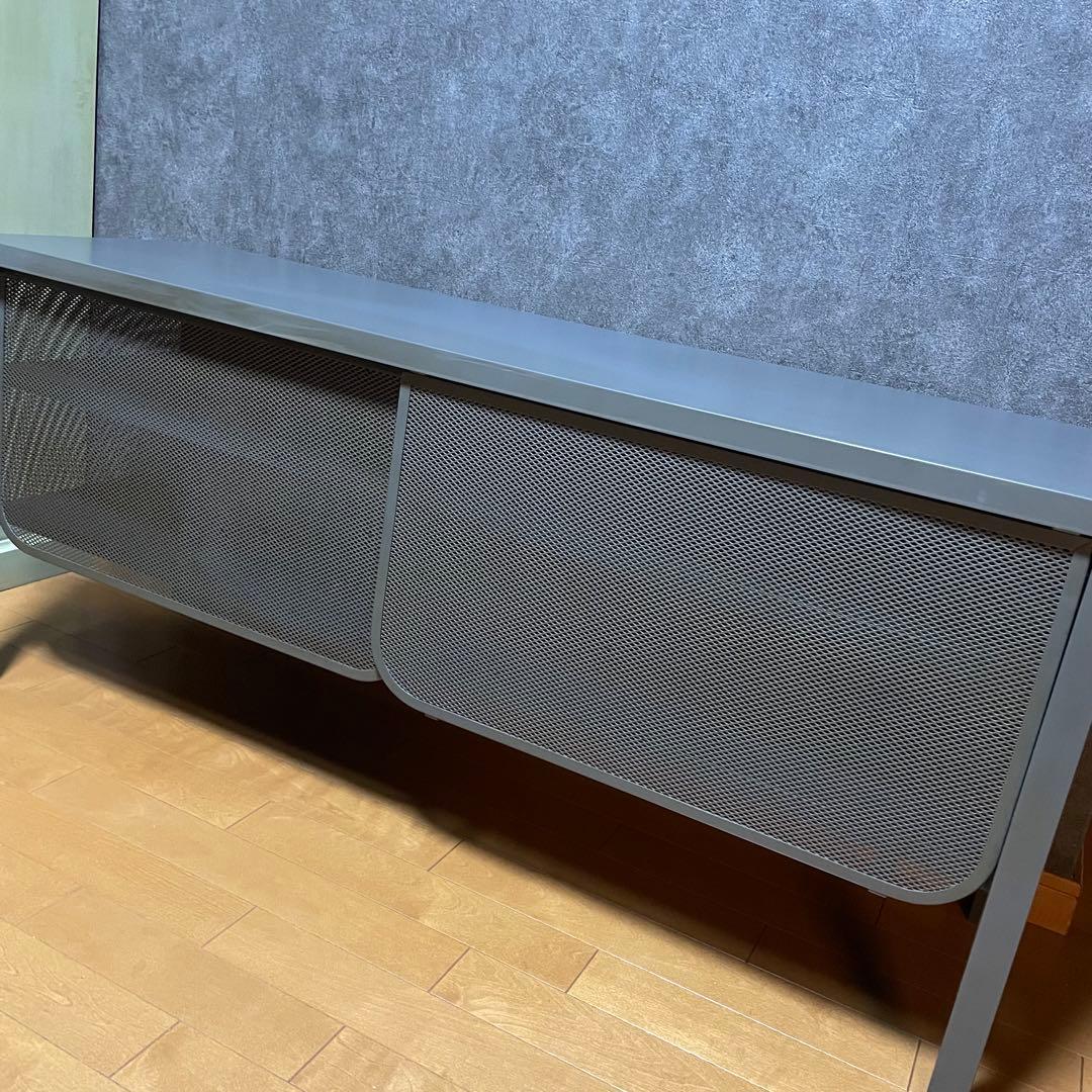 中古　IKEA イケヤ　NITTORP テレビ台「グレー・廃盤品」