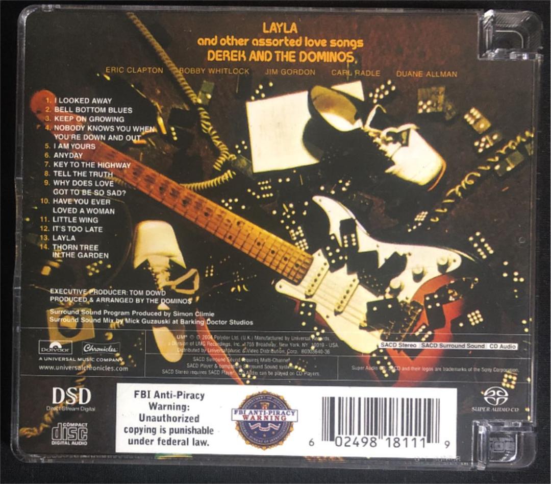SACD/CD Hybrid！Derek & The Dominos/Layla