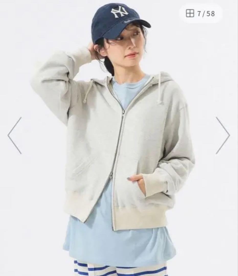 新品　BEAMS BOY レトロ フィット ジップ フーディー ￥17,490