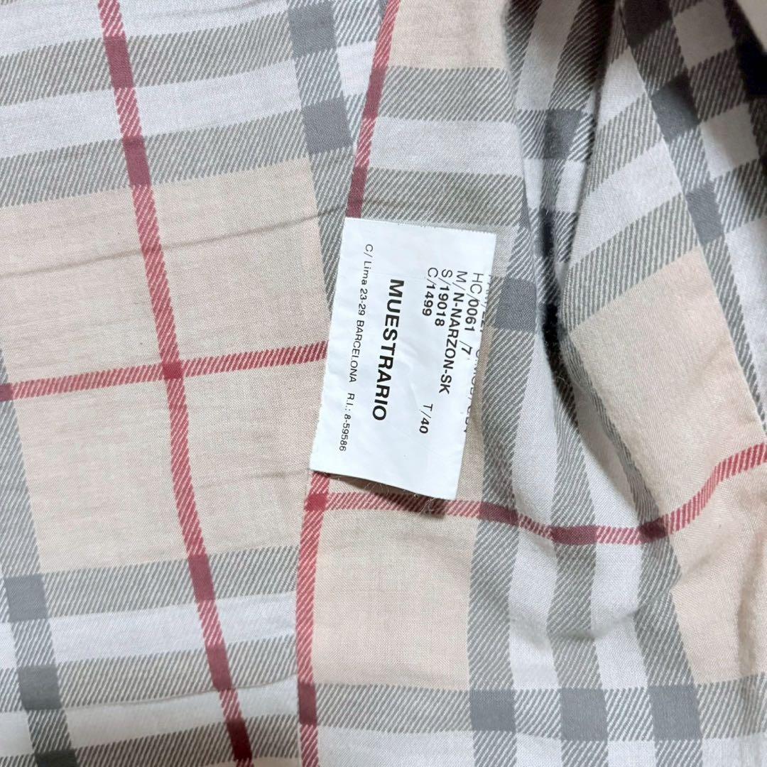 BURBERRY 本革 レザージャケット ノバチェック S〜Mサイズ