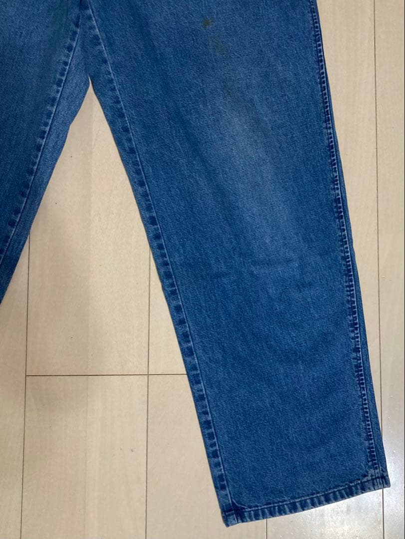 90s ラルフローレン デニムスラックス USA製 ポロデニム 2タック W32