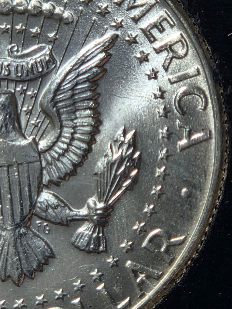 アメリカ合衆国　ケネディ大統領　ハーフダラー銀貨　1964 D　No.2