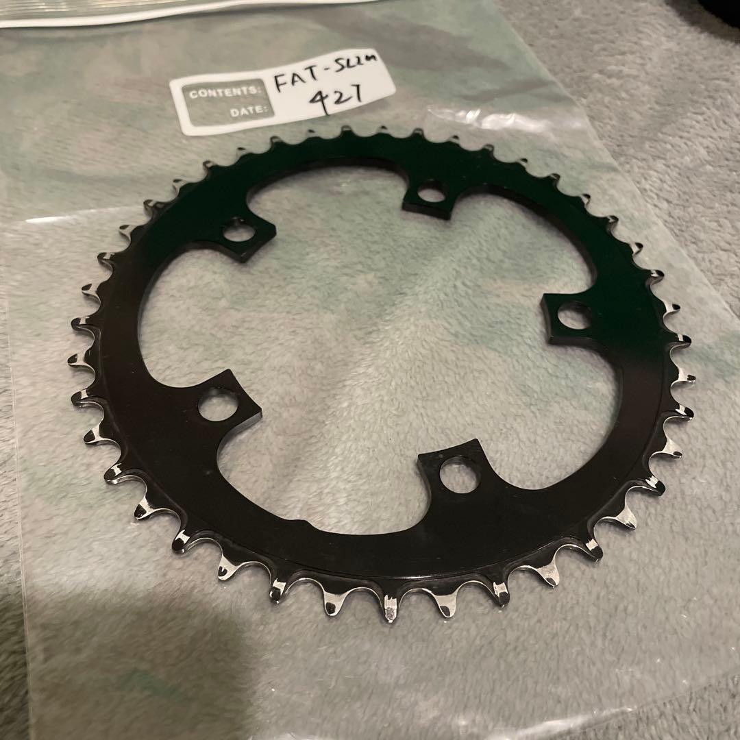 パーツ BLUE LUG fat slim chainring (black)