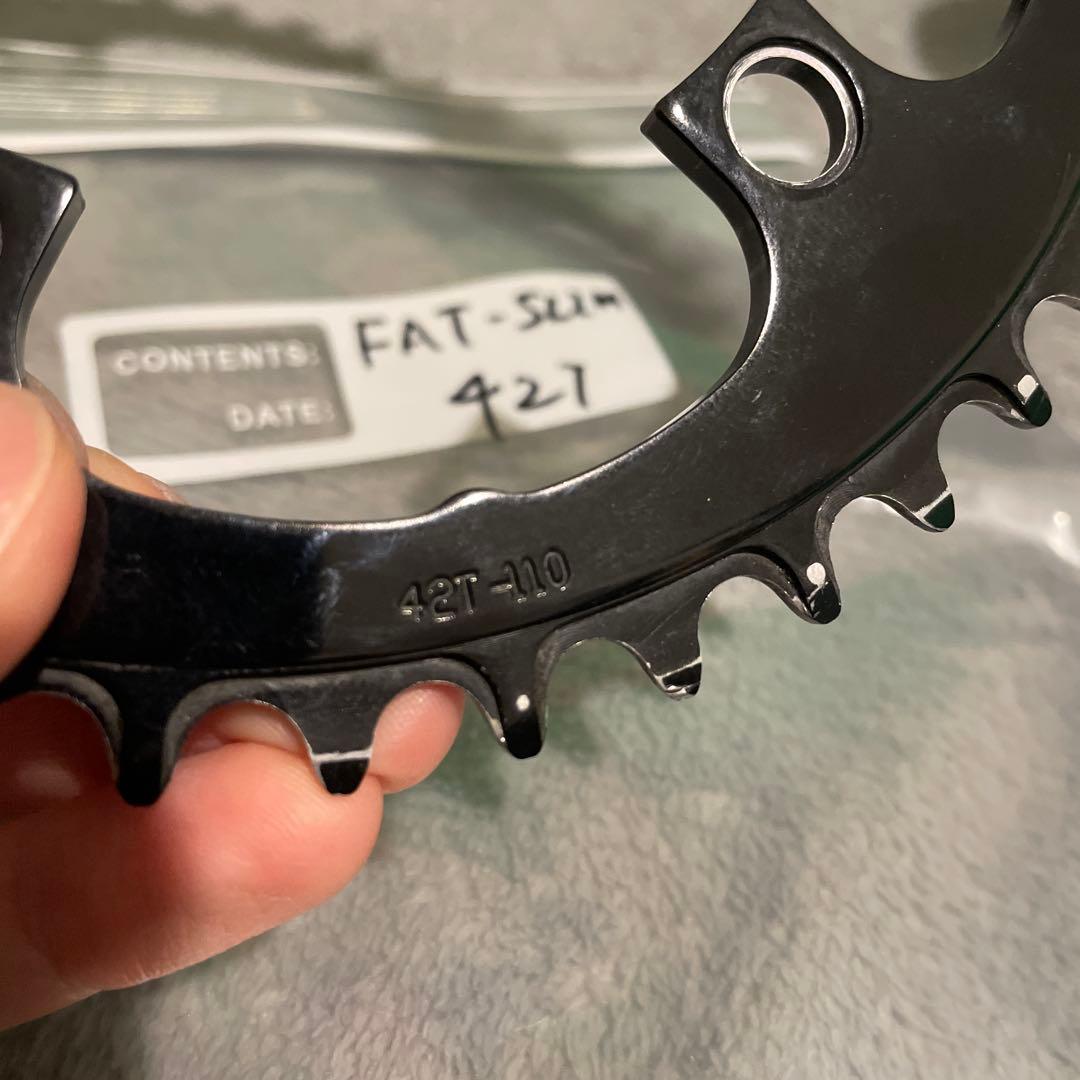 パーツ BLUE LUG fat slim chainring (black)