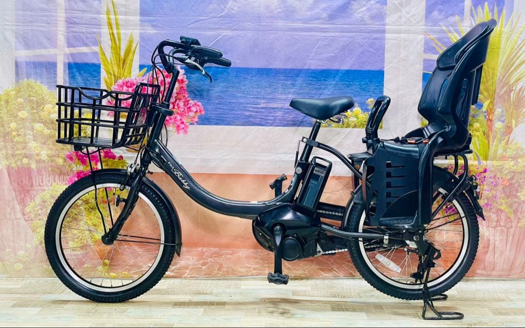 ちゃす　パスバビー12AH⭐️ヤマハ子供乗せ電動アシスト自転車Y3608